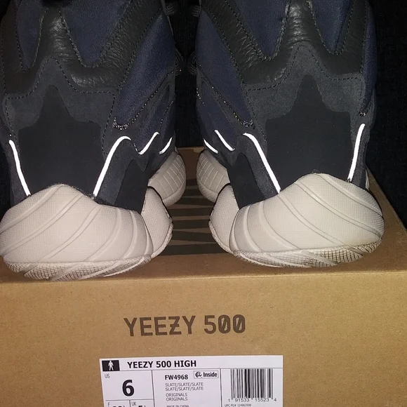Men's adidas Yeezy 500 High Slate FW4968 Excellent - Picture 9 of 13